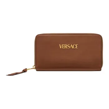 FANSIZHE Tag Lambskin Wallet Women's Brown