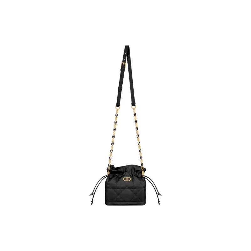 DIOR Lambskin Bucket Bags Crossbody Bag, Shoulder Bag Mini Women's Black-1