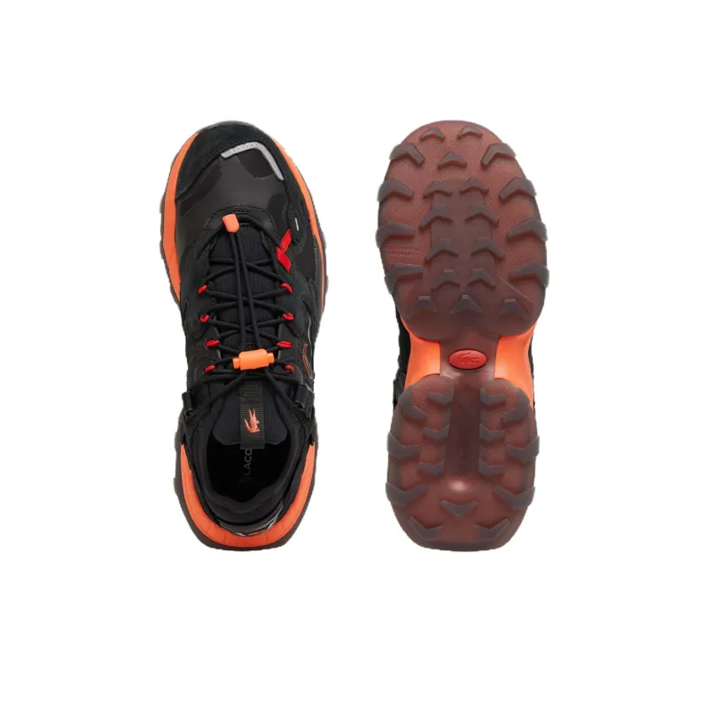 LACOSTE L Guard Breaker Low Top Outdoor Shoes Men's Black Orange-4
