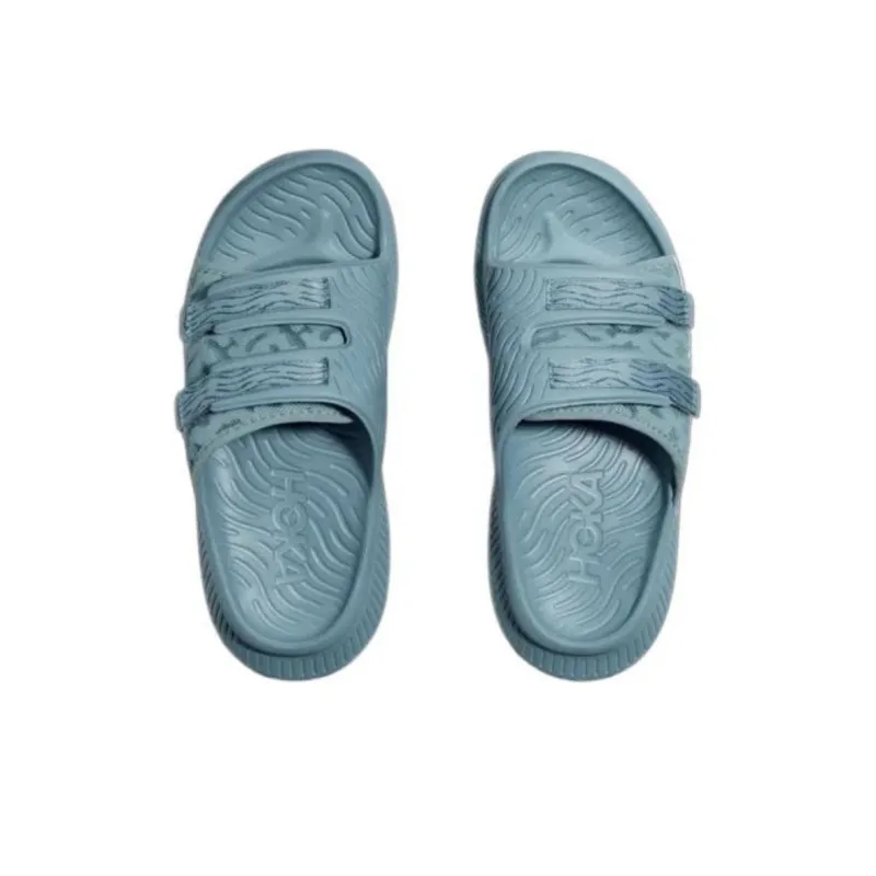 HOKA ONE ONE ORA Luxe Slip Resistant Abrasion Resistant Slide Slippers Unisex Blue-3