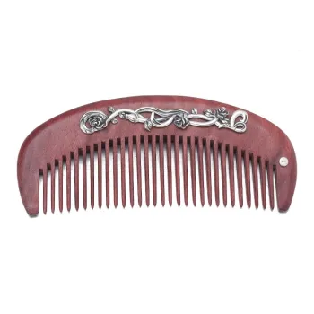 XIBI Rose Chinese Fashion Trend Sandalwood Hair Comb Smooth Hair Massage Head