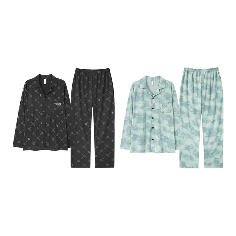 Cotton Gene Pajama Set Men's Combo Set-49