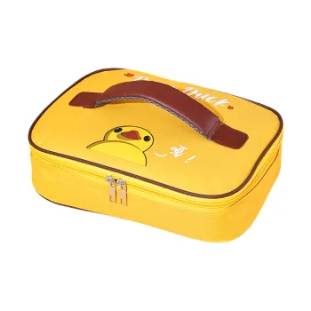 Qifeng Water-Resistant Oil-Proof Portable Lunch Box Storage Bag Yellow/Pink/Blue