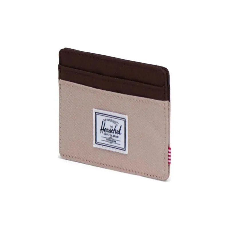 Herschel Recycled Fabric Fabric Card Holder Regular Women's Light Taupe Chicory Coffee-1