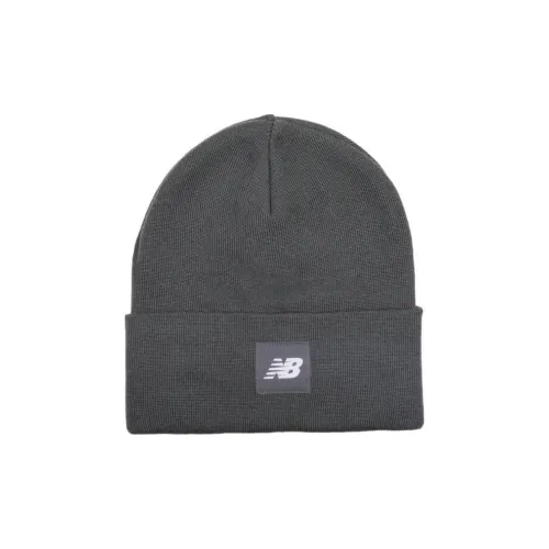 New Balance Acrylic Knitted Fabric Beanies Unisex Graphite Gray