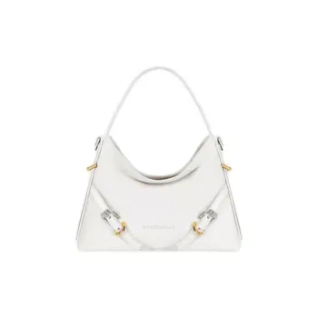 Givenchy Voyou Calfskin Tote Bag, Shopping Bag, Shoulder Bag, Crossbody Bag, Handbag Women's White