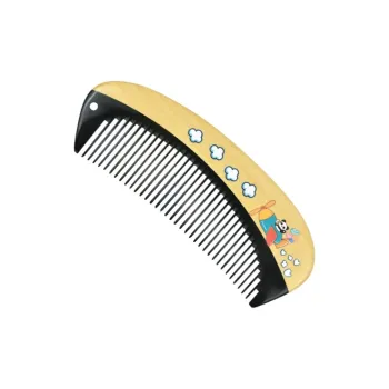 XIBI Huang Yang Sinku Bao Buffalo Horn Comb Painted Lacquer Wood Comb Hairdressing Tools Massage Scalp Hair Growth