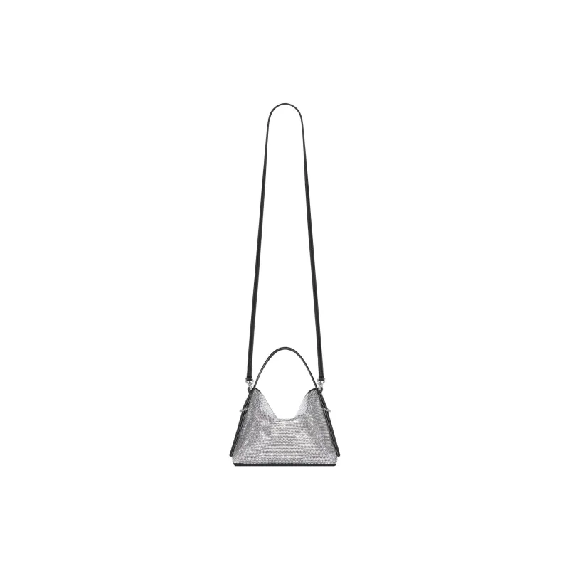 Givenchy Voyou Viscose Handbag, Shoulder Bag, Crossbody Bag Extra Mini Women's Light Silver-2