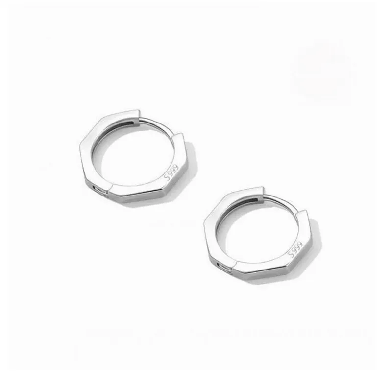 U state 999 Fine Silver Earrings Women's-5