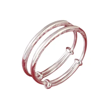 Stone Edge Poly 999 Fine Silver Sterling Silver Bracelets Unisex
