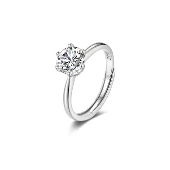 MITHAOL KUSC S925 Silver Moissanite Rings Women's