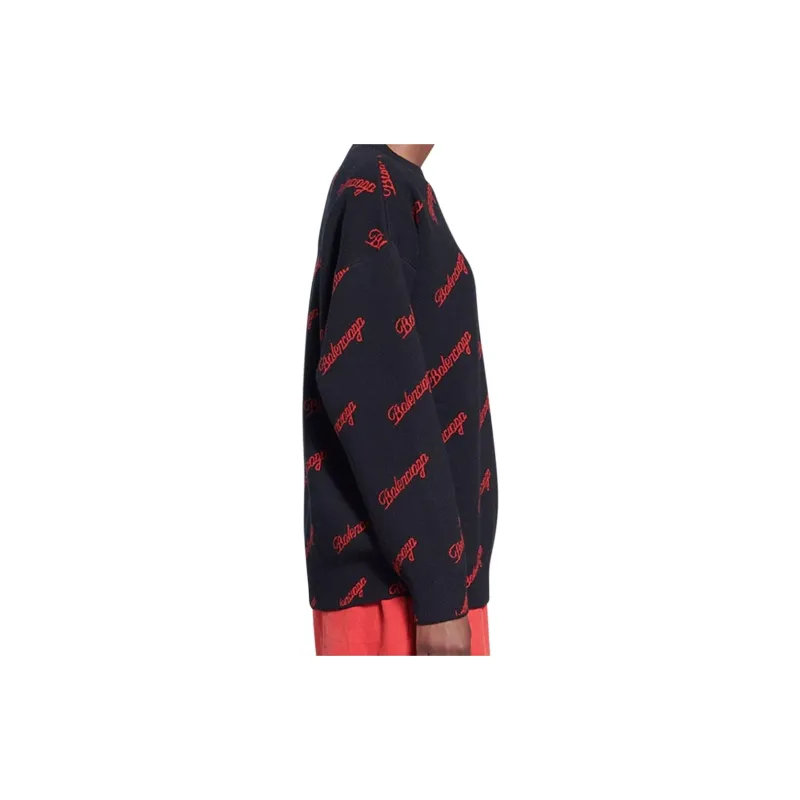 Balenciaga SS22 Sweater Regular Fit Women's Black-4