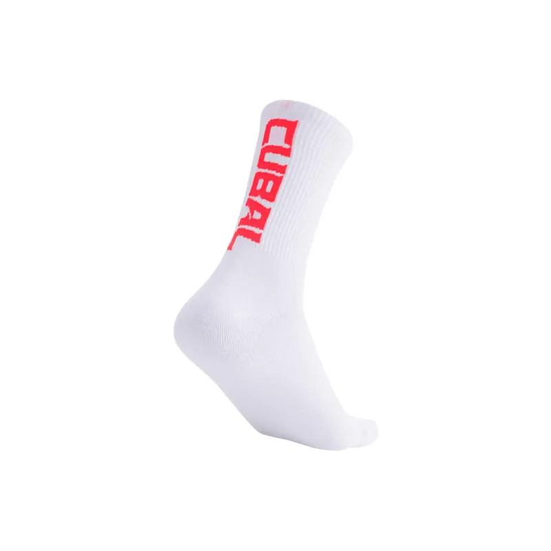 Anta Basketball Collection Knee High Socks Men's 1 Pack Pure White/Alice Red-1