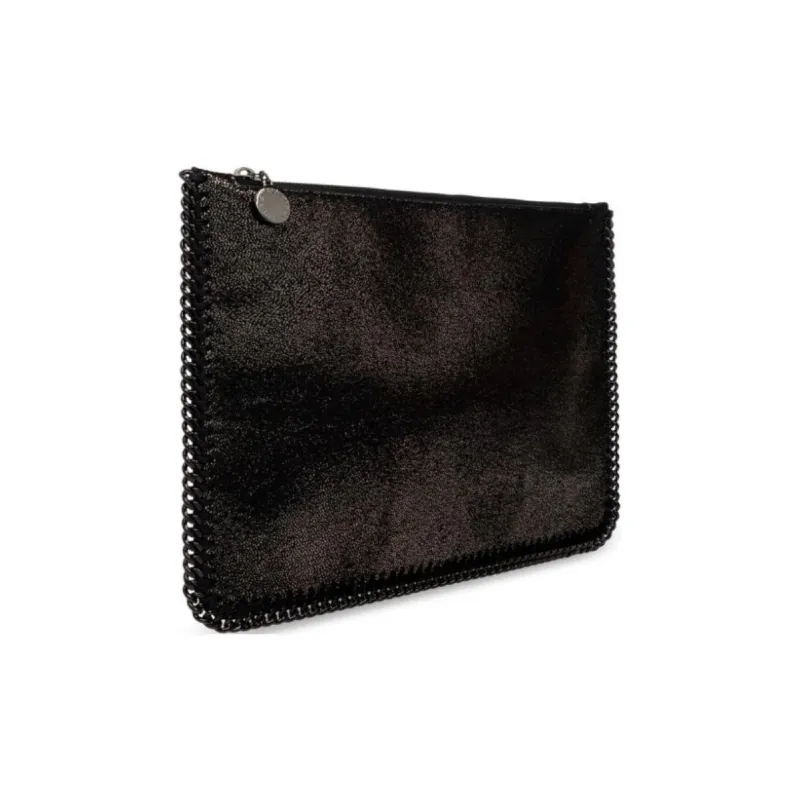 Stella McCartney Falabella Artificial Leather Clutch Women's Black-1