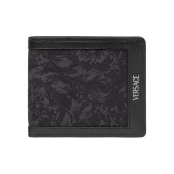 VERSACE Barocco Polyamide Wallet Men's Black