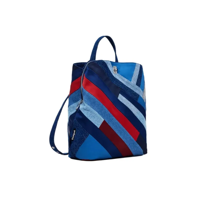 Desigual Cotton Backpack Regular Women's Blue-1