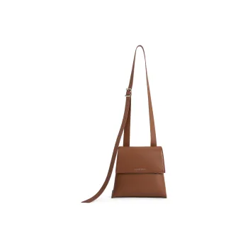 CHARLES&KEITH Polyurethane One Shoulder Bag, Crossbody Bag Small Size Women's Chocolate/Sage Green Gray Green