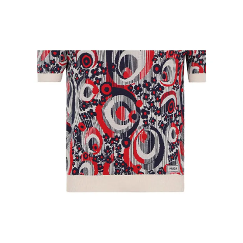 PRADA Polo Shirts Men Red-5