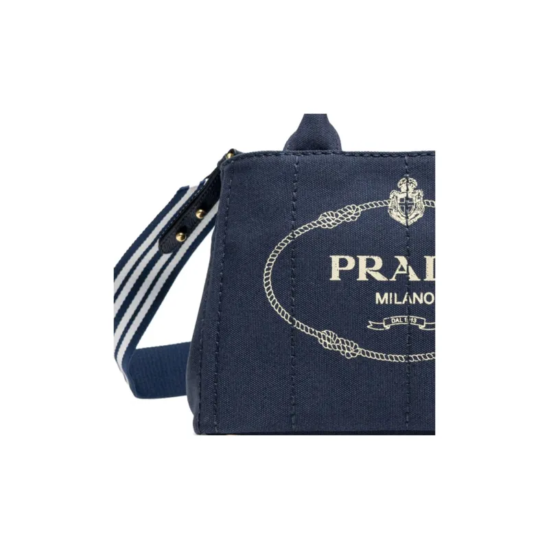 PRADA Canvas Canvas Bag Shoulder Bag Crossbody Bag Handbag Women's Blue-2