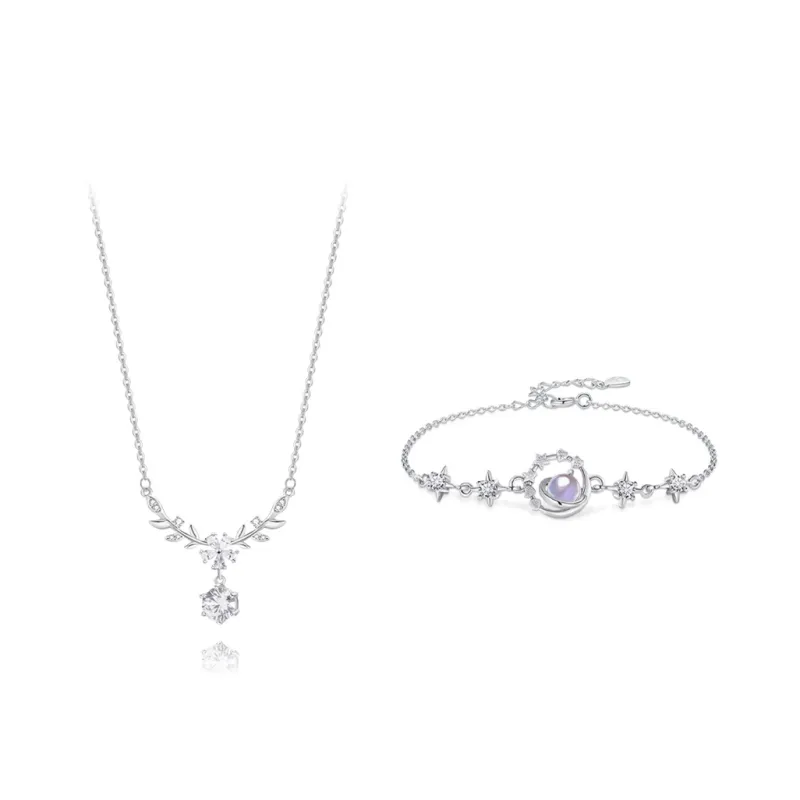 KUMET Sterling Silver Necklaces Women's Anniversary Birthday-0