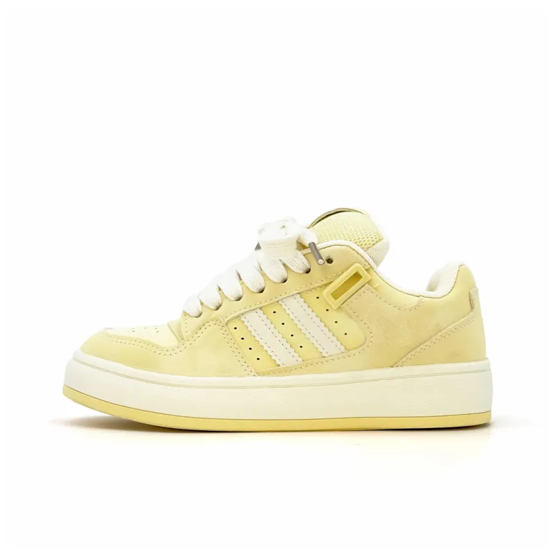 KAAVER OTTO Low Top Skateboard Shoes Women's Cream Yellow-1