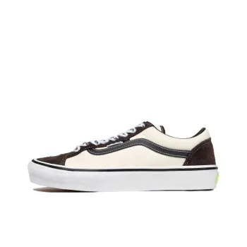 Punkandyo x Vans Style 36 Anti Slip Wear Resistant Low Top Skateboard Shoes Unisex White Brown