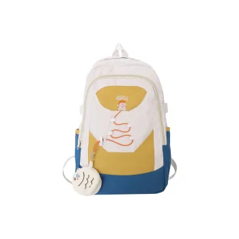 BRABOSTON Nylon Backpack Unisex Haze Blue/Black/Green/White/Pink