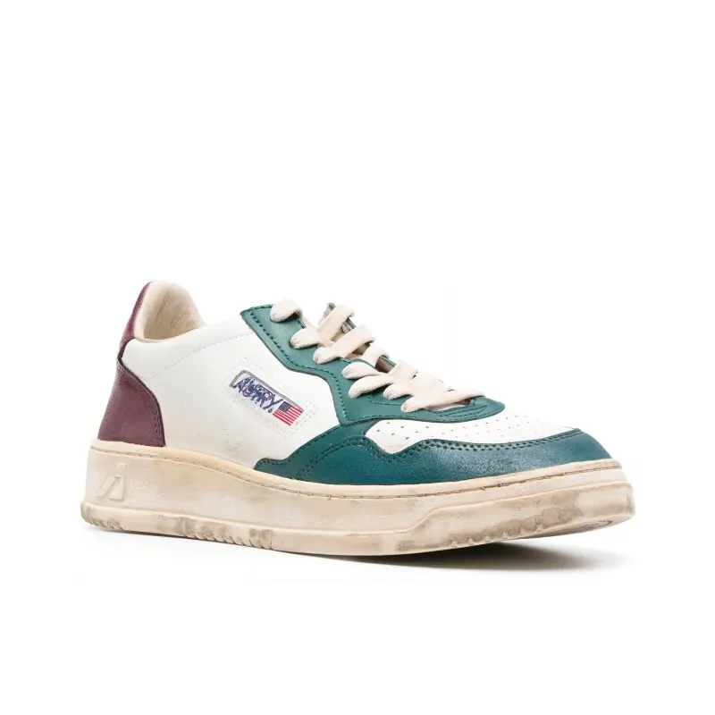 AUTRY Medalist Distressed-finish Sneakers-1