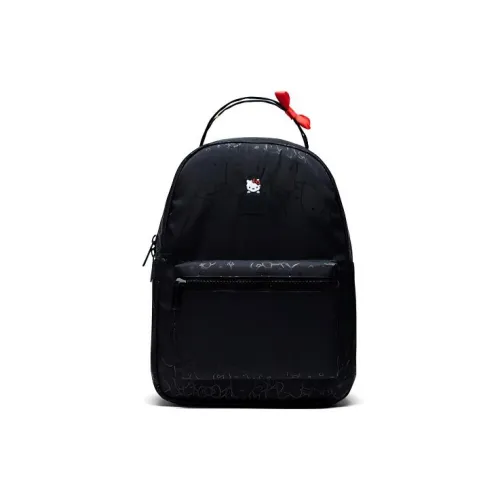 Herschel Hello Kitty Collaboration Polyester Backpack Medium Size Unisex Black