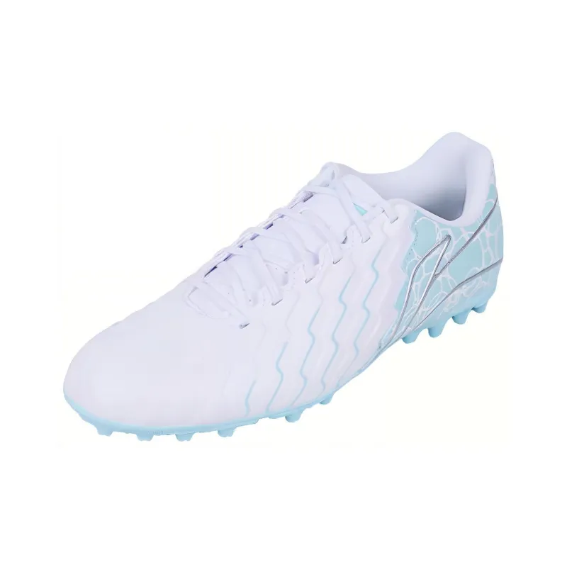 LiNing MG Rubber Short Studs Cushioning Anti Slip And Wear Resistant Soccer Shoes Men's Blue-2