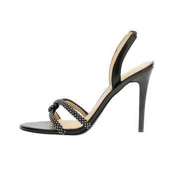 GUESS Naomis Strap Sandals 10cm Women's Black