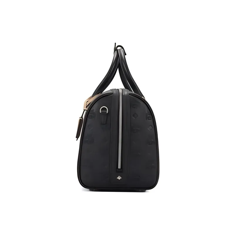 MCM PVC Boston Pillow Bag, Crossbody Handbag, Shoulder Bag Women's Black-1