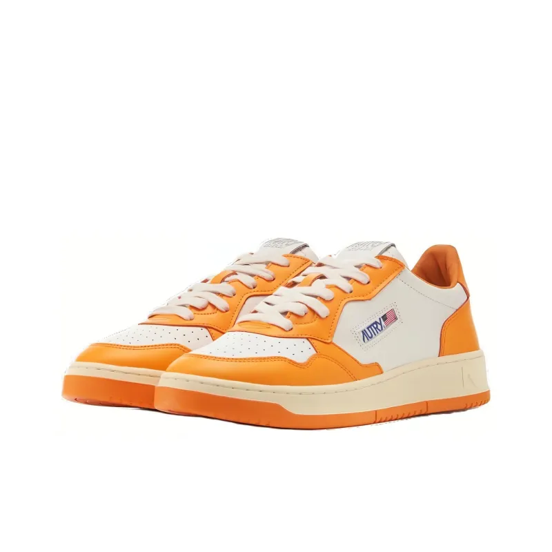 AUTRY Medalist Low Bicolor 'White Yellow'-2