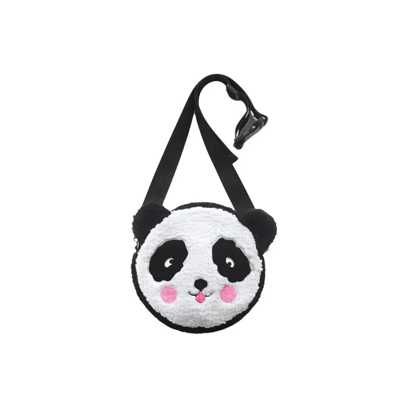 ORIGINAL X YOUTH Sherpa Crossbody Bag Regular Unisex Black White-0