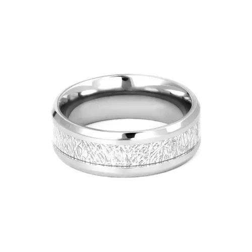 MAGICPOLE Titanium Steel Rings Men's Silver
