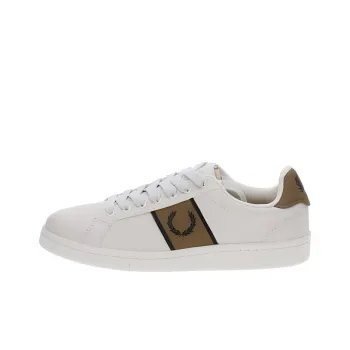 FRED PERRY Low Top Skateboard Shoes Men's Beige