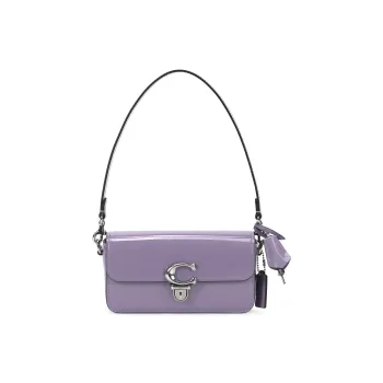 COACH Studio Cow Leather Handbag Shoulder Bag Crossbody Bag Regular Women's Purple