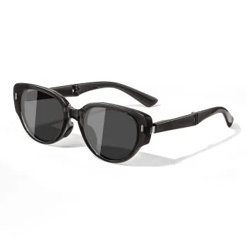 LASHION Irregular Shape Sunglasses Unisex Black