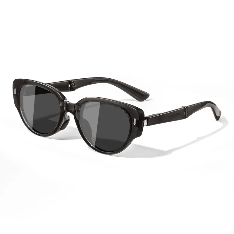 LASHION Irregular Shape Sunglasses Unisex Black-0
