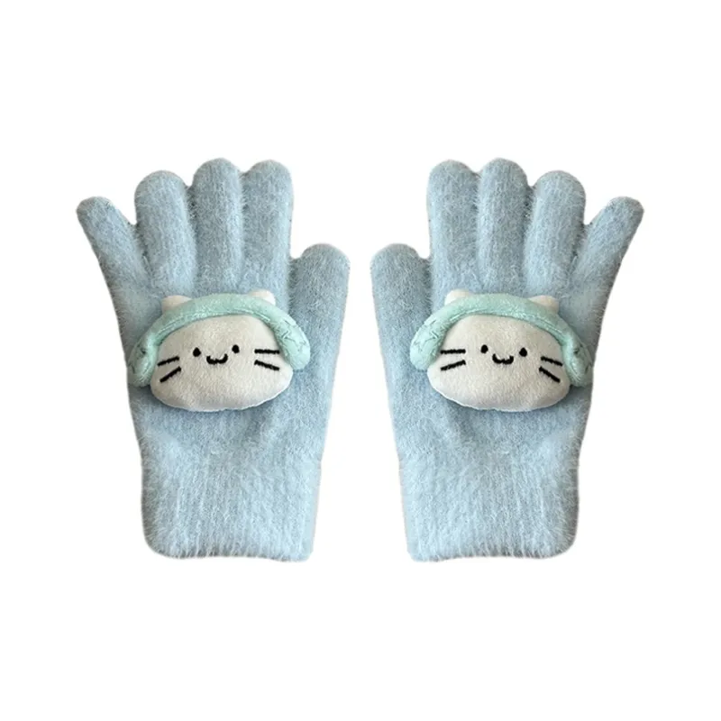 YUZHAOLIN Cotton Knit Gloves Unisex-0