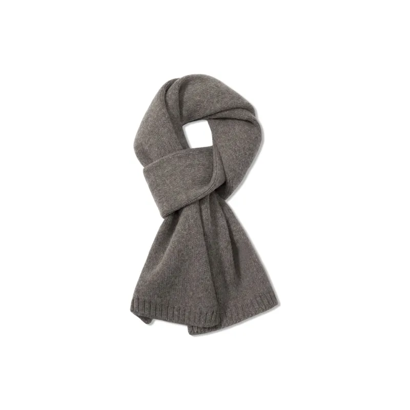 SEPTWOLVES Sheep Wool Knit Scarf Scarf WO Unisex Milk Coffee/Dark Coffee/Dark Gray/Light Gray/Latte/Maple Orange-2