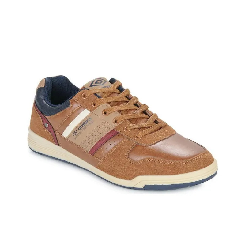 Umbro Anti Slip Wear Resistant Low Top Skateboard Shoes Men's Light Brown-2