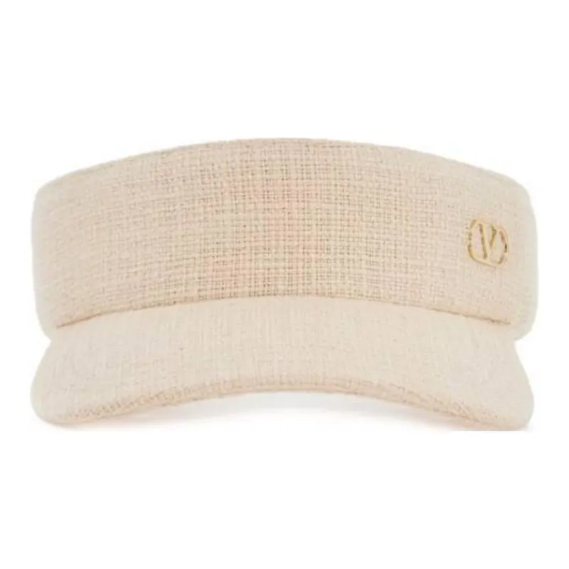 Valentino VLogo Plaque Curved Wide Hem Visor-1
