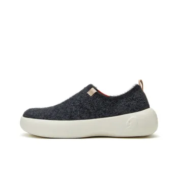 U.IN Toledo Family Black Gray Series Low Top Casual Shoes Unisex Black Gray