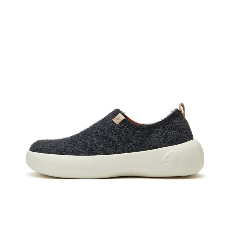 U.IN Toledo Family Black Gray Series Low Top Casual Shoes Unisex Black Gray-0