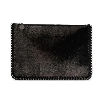 Stella McCartney Falabella Artificial Leather Clutch Women's Black