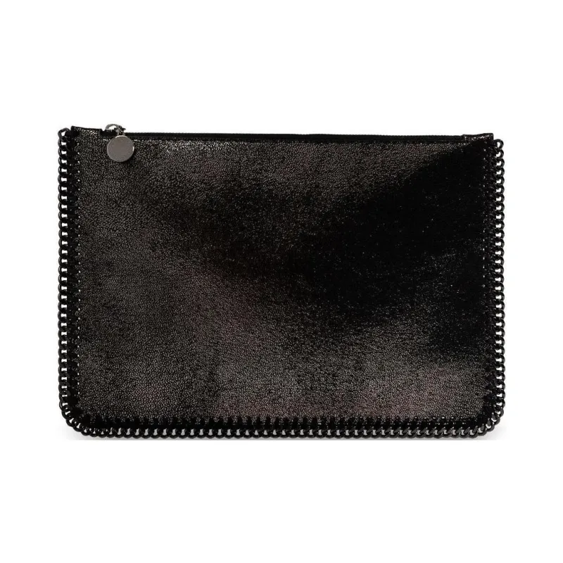 Stella McCartney Falabella Artificial Leather Clutch Women's Black-0