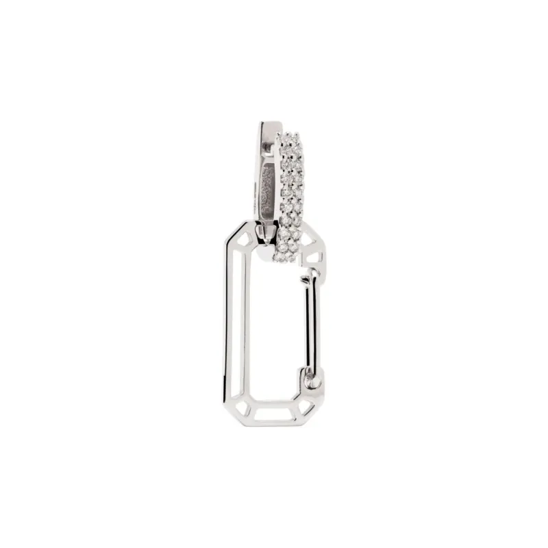 Eera 18kt White Gold Small Chiara Diamond Earring-0