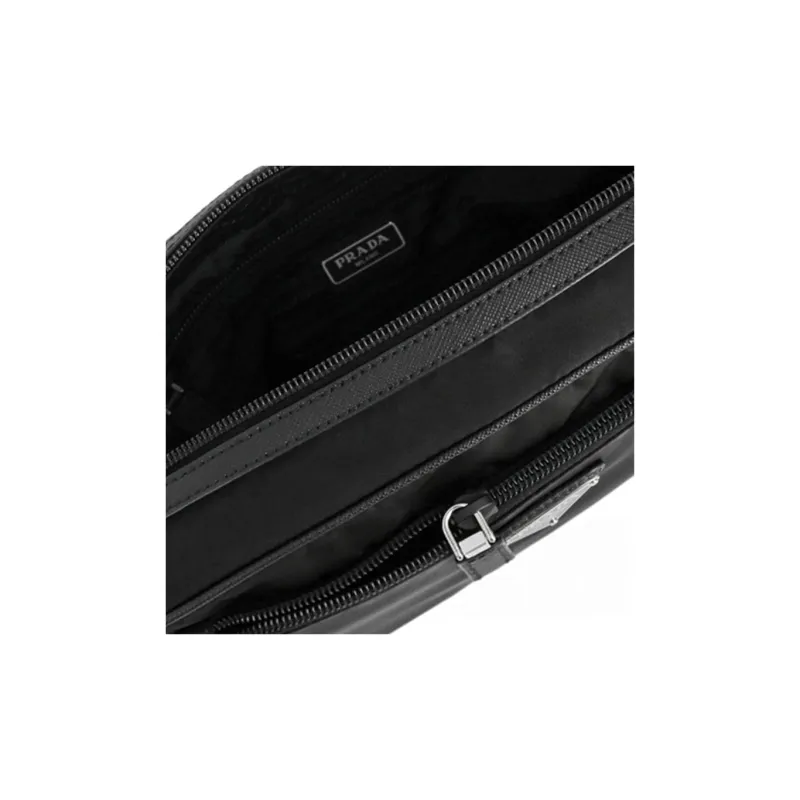 PRADA Nylon Toiletry Bags Clutches Men's Black-3