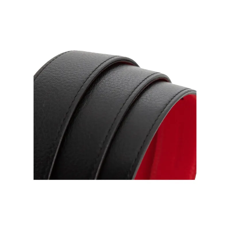 KARL LAGERFELD Cow Leather Belts Unisex Width 34mm-4